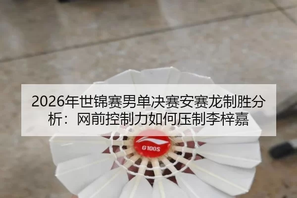2026年世锦赛男单决赛安赛龙制胜分析：网前控制力如何压制李梓嘉